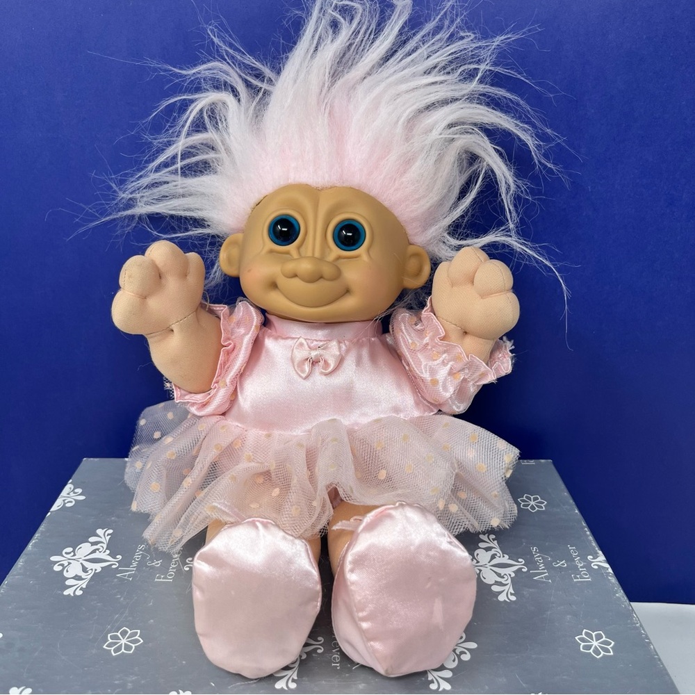 Troll Kidz Doll Ballerina 12” Vintage 90’s Russ Berrie